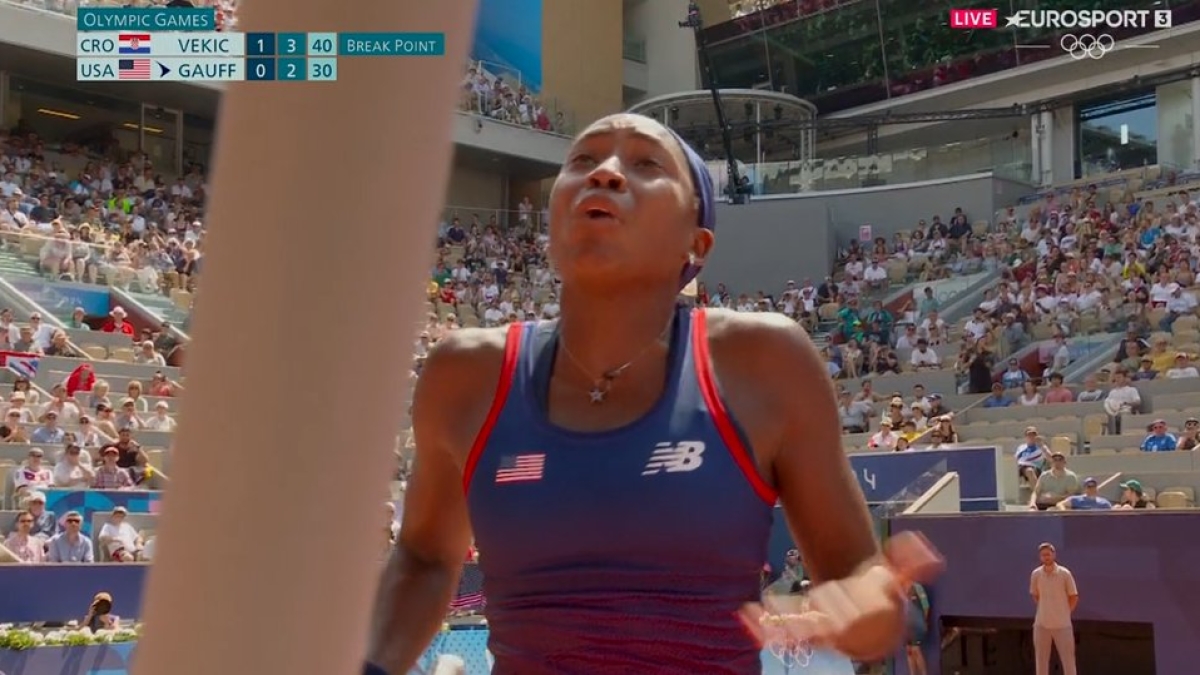 Coco Gauff en los Juegos Olímpicos de París 2024. Foto: Getty