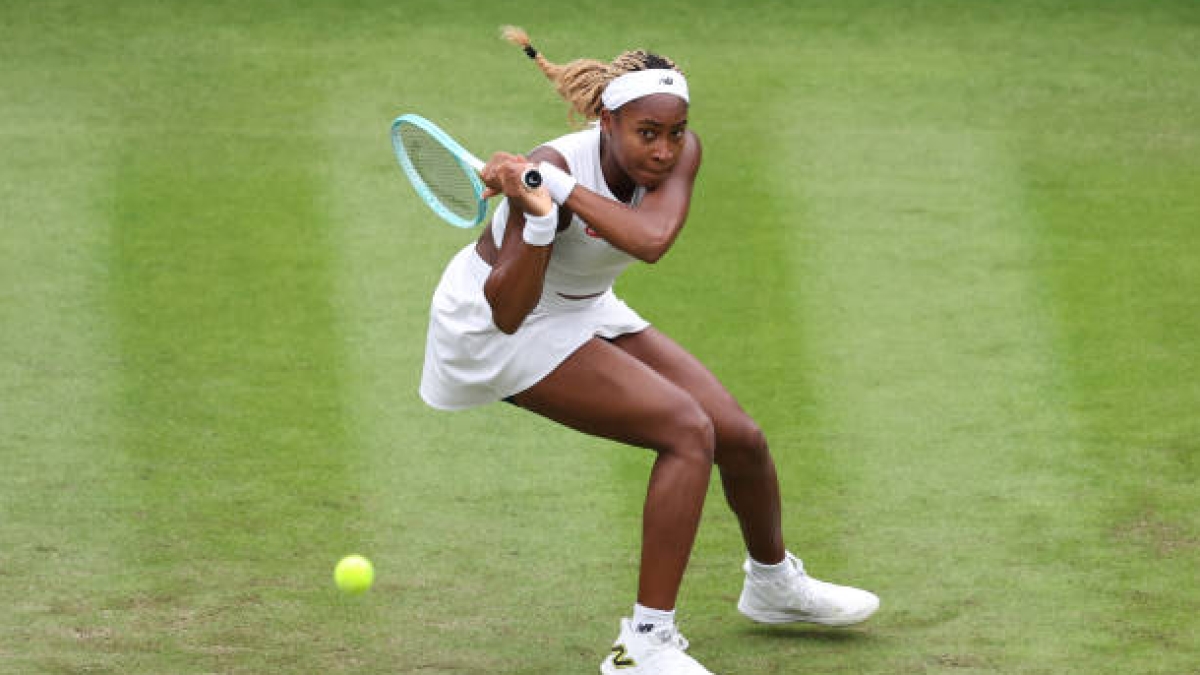 Cori Gauff, en Wimbledon 2024. Foto: gettyimages