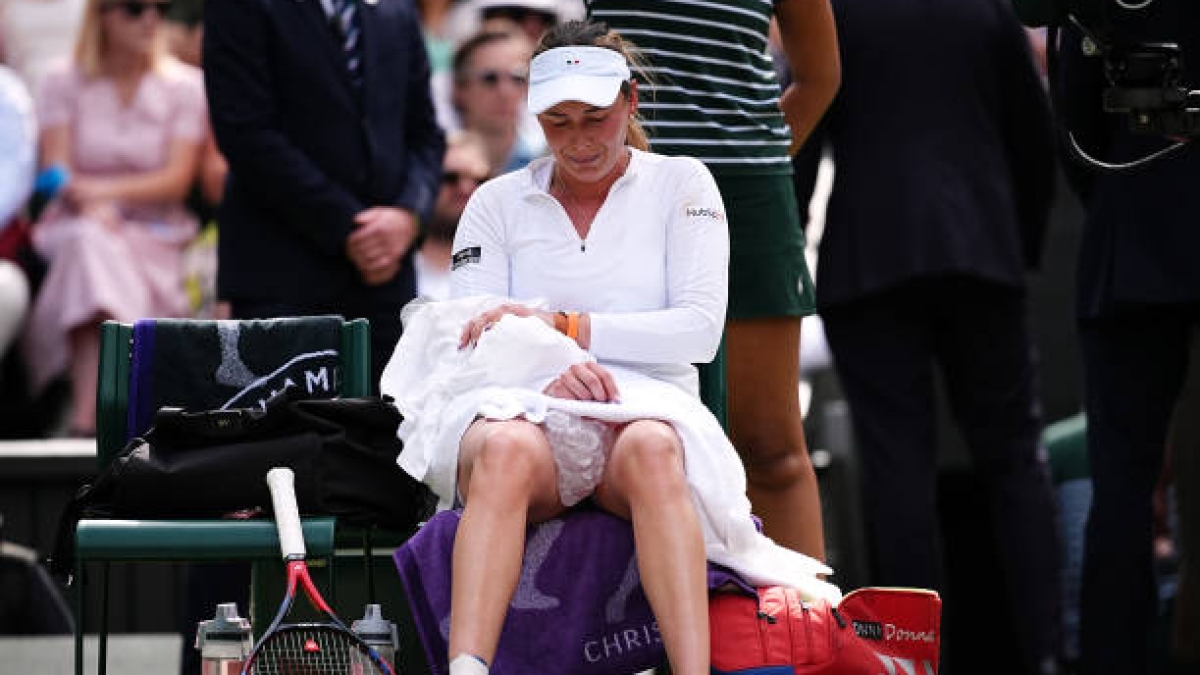 Donna Vekic pierde en semifinales de Wimbledon 2024 contra Jasmine Paolini. Foto: Getty
