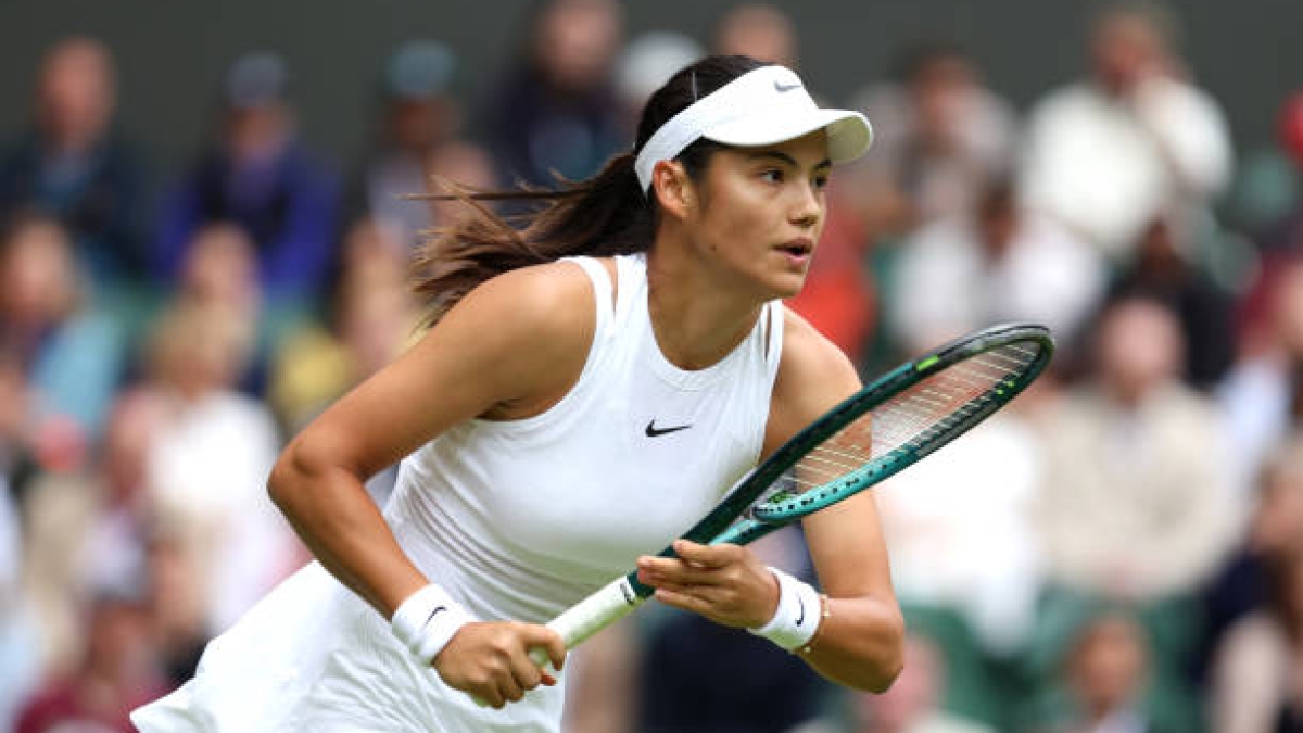 Emma Raducanu, baja en dobles mixto de Wimbledon 2024. Foto: gettyimages