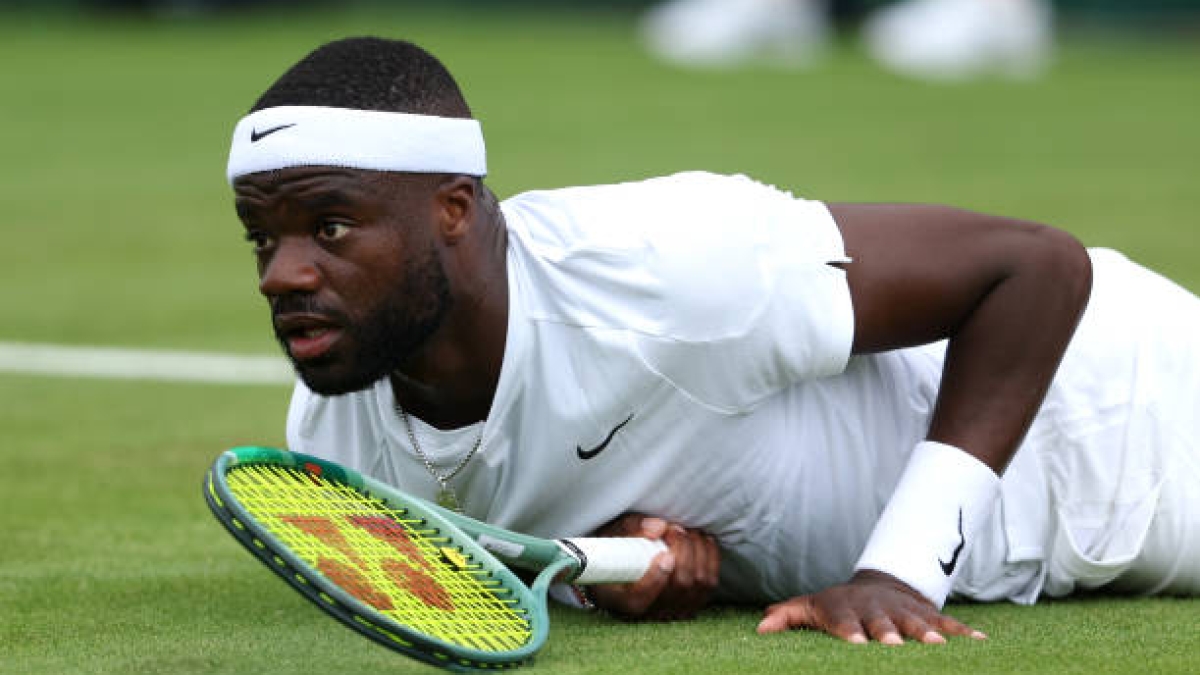 Frances Tiafoe, en Wimbledon 2024. Foto: gettyimages