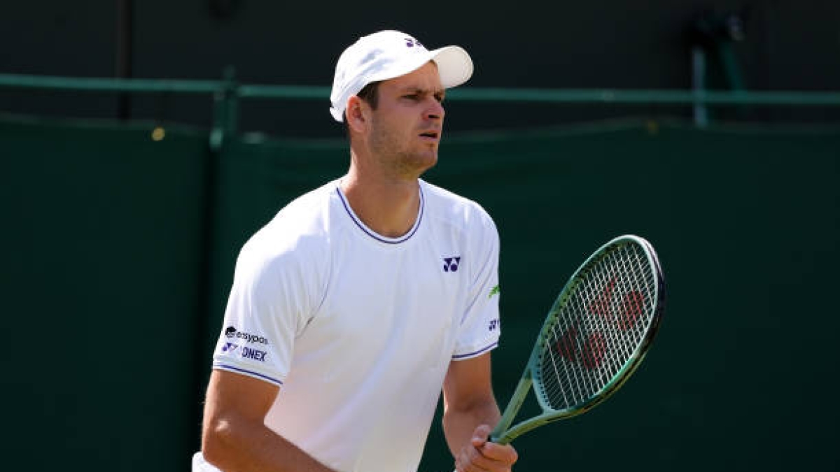 Hubert Hurkacz, en Wimbledon 2024. Foto: gettyimages