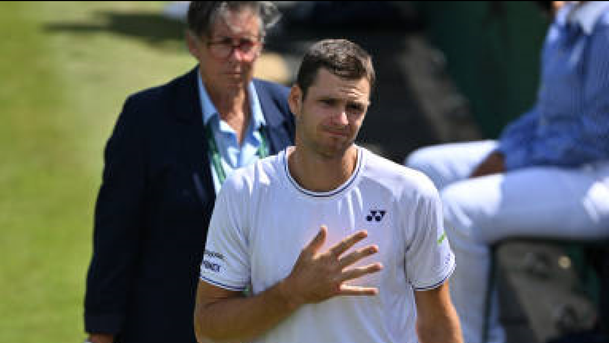 Hubert Hurkacz en Wimbledon 2024. Foto: getty