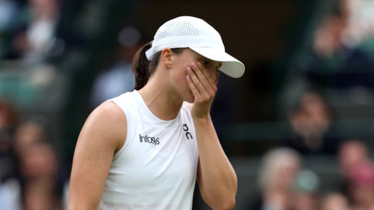 Iga Swiatek pierde en Wimbledon 2024. Foto: gettyimages