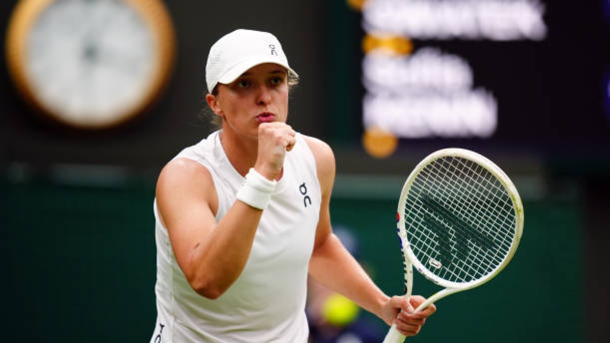 Iga Swiatek, en Wimbledon 2024. Foto: gettyimages