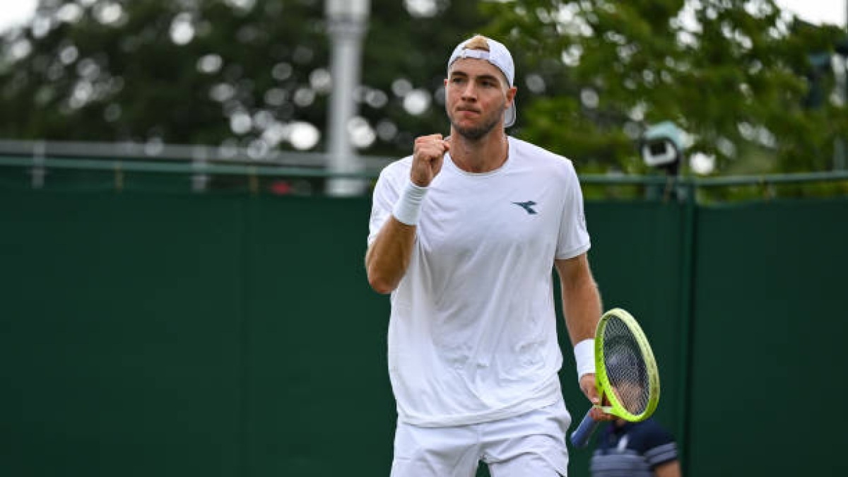 Jan-Lennard Struff, en Wimbledon 2024. Foto: gettyimages