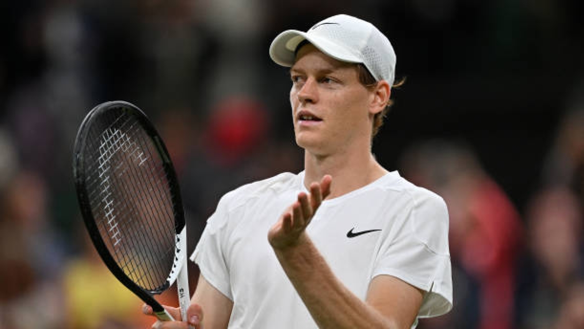 Jannik Sinner, en Wimbledon 2024. Foto: gettyimages