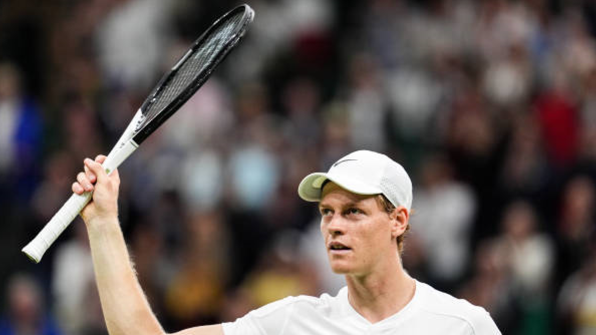 Jannik Sinner en Wimbledon 2024. Foto: getty