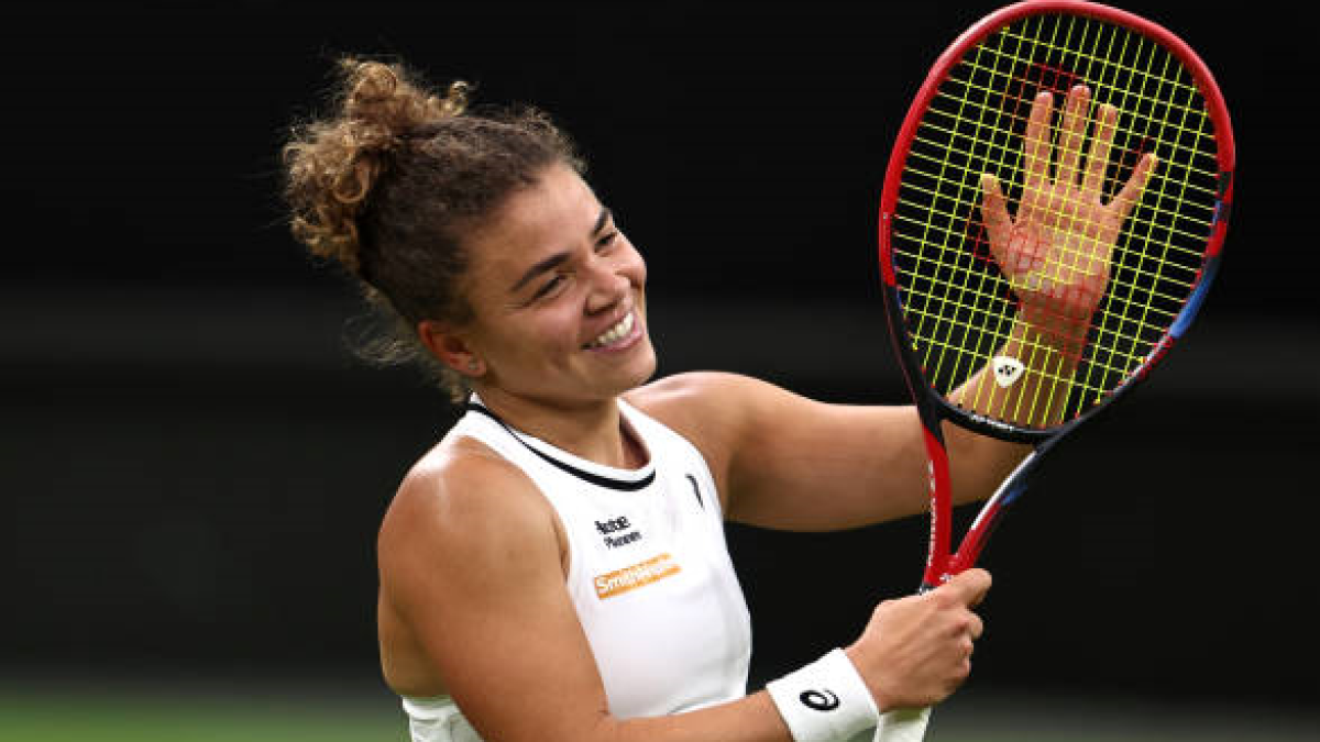 Jasmine Paolini en Wimbledon 2024. Foto: getty