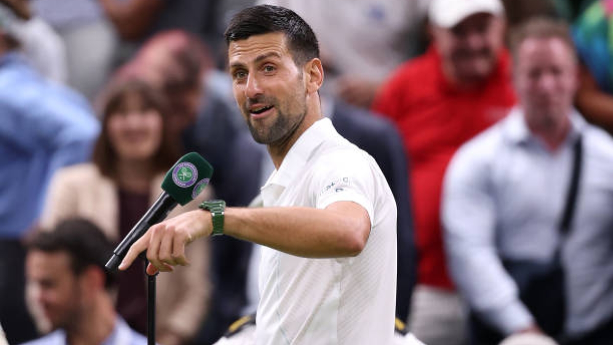 Novak Djokovic en Wimbledon 2024. Foto: Getty