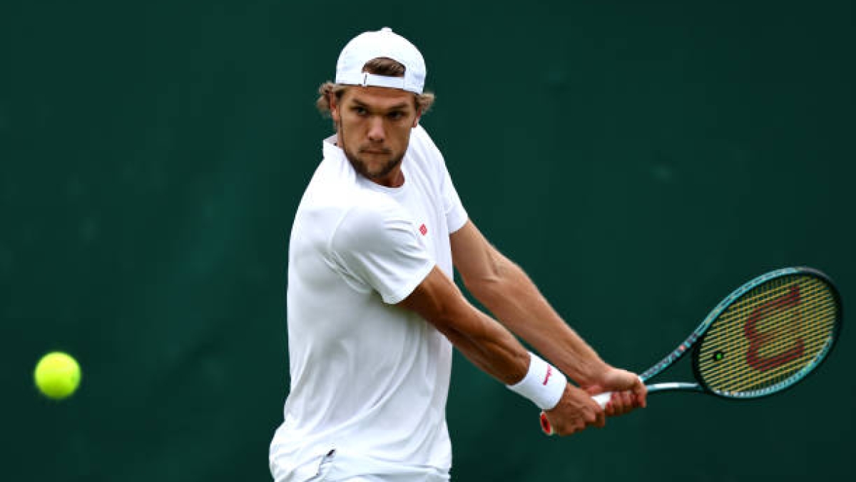 Otto Virtanen, en Wimbledon 2024. Foto: gettyimages
