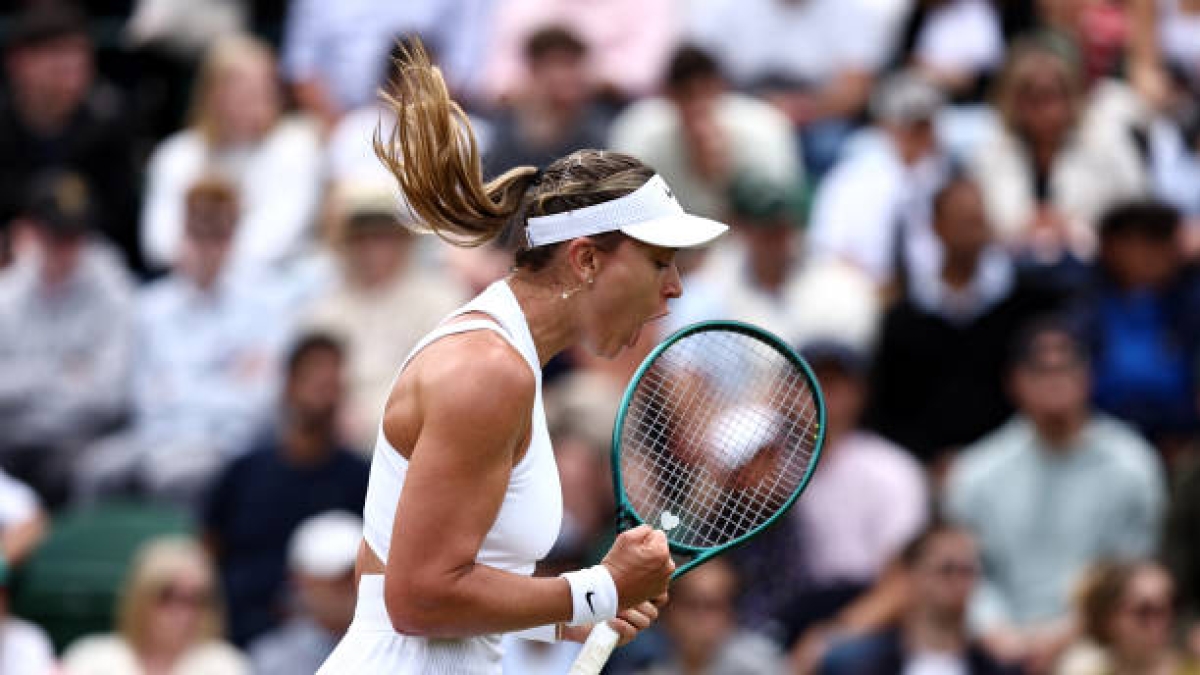 Paula Badosa gana a Kasatkina en Wimbledon 2024. Foto: gettyimages