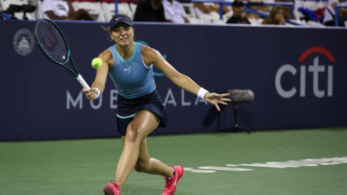 Paula Badosa en el WTA Washington 2024. Foto: Getty