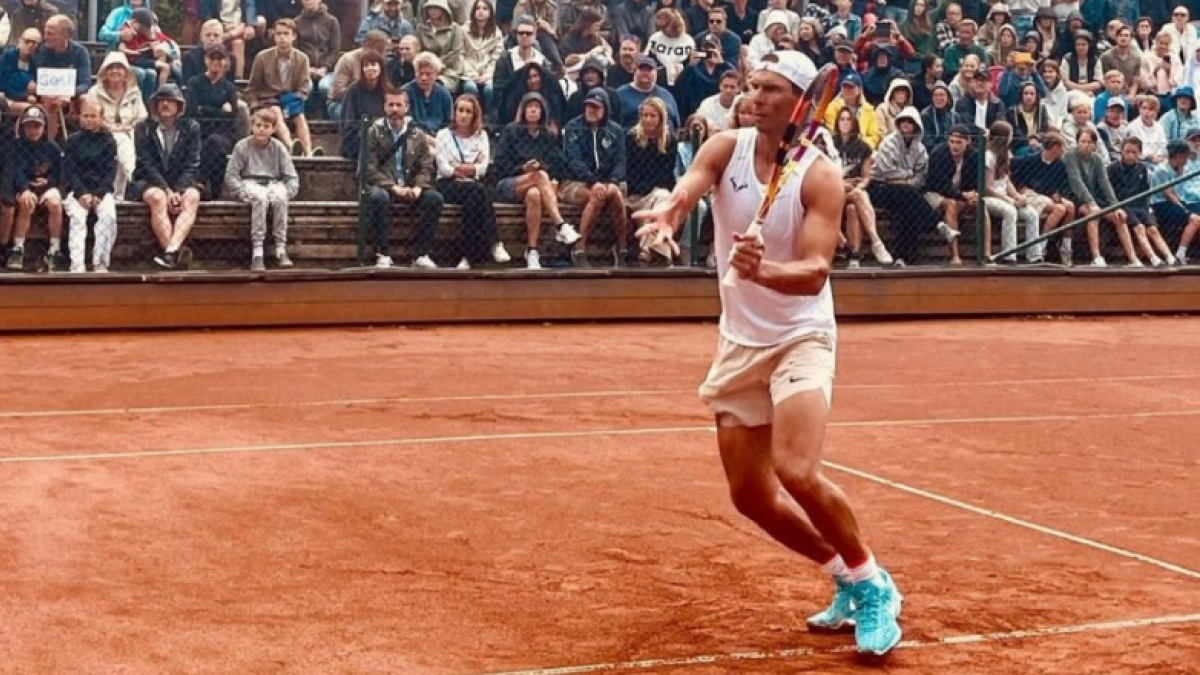 Rafa Nadal en Bastad 2024. Foto: @rafaelnadal