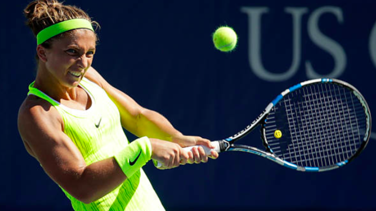 Sara Errani defeats Bucsa in the first round of the US Open 2024. Source: Getty