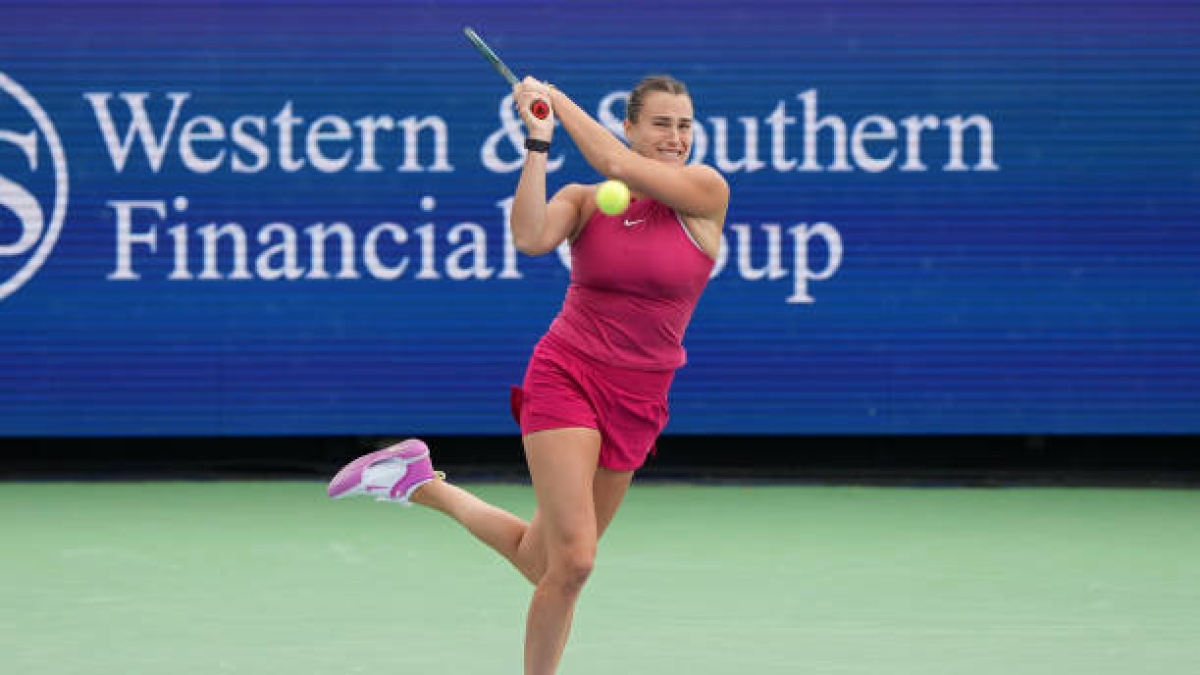 Aryna Sabalenka, in Cincinnati 2024. Photo: gettyimages