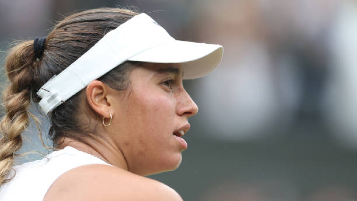 Jessica Bouzas, en su última actuación en Wimbledon.