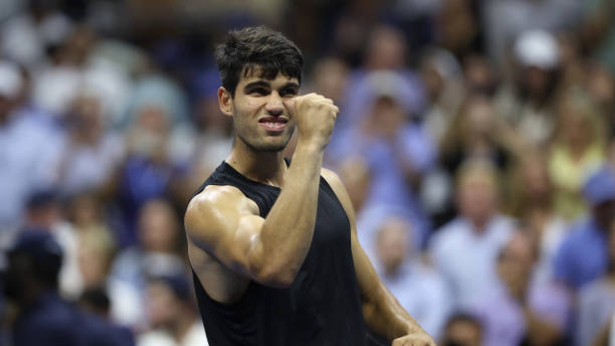 Carlos Alcaraz, funny response at US Open 2024. Photo. gettyimages