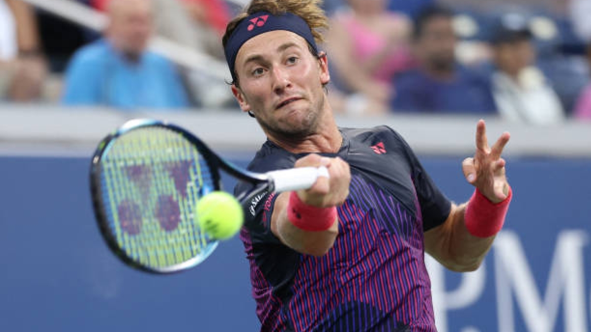 Casper Ruud vence a Gael Monfils en el US Open 2024. Foto: Getty