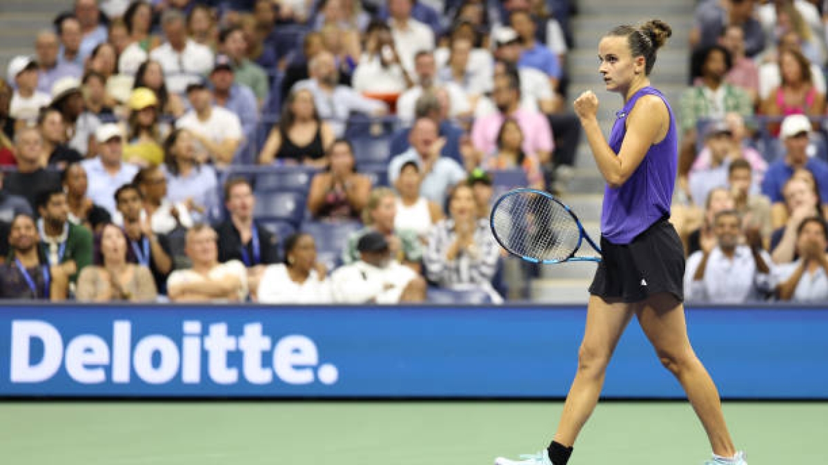 Clara Burel at the US Open 2024. Photo: Getty