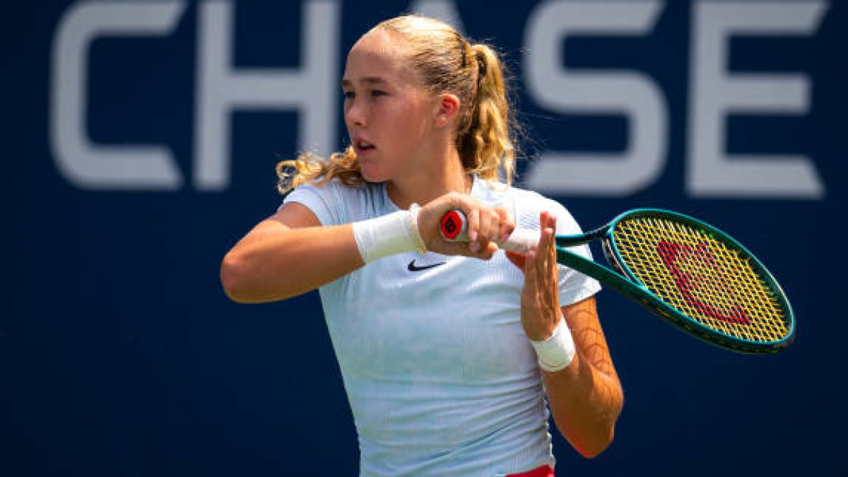 Mirra Andreeva en el US Open 2024. Foto: getty
