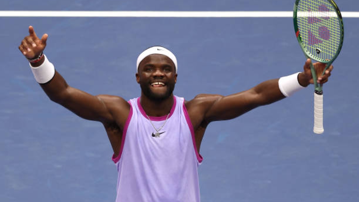 Frances Tiafoe en el US Open 2024. Foto: Getty