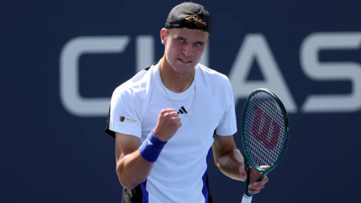 Jakub Mensik en el US Open 2024. Foto: getty