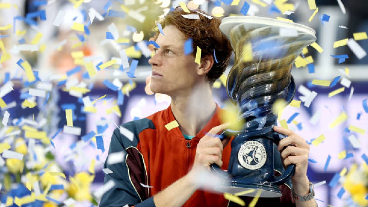 Jannik Sinner, winner of ATP Cincinnati 2024. Photo: Getty
