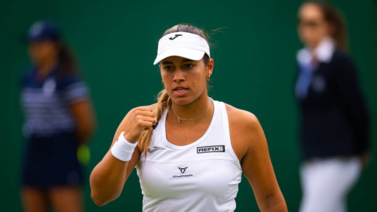 Jessica Bouzas, a una victoria del cuadro principal de Cincinnati. Foto: Getty