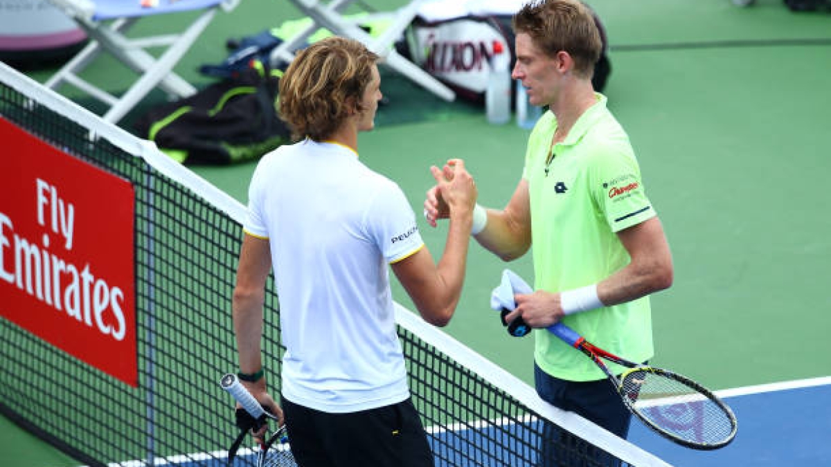 Anderson and Zverev. Photo: gettyimages