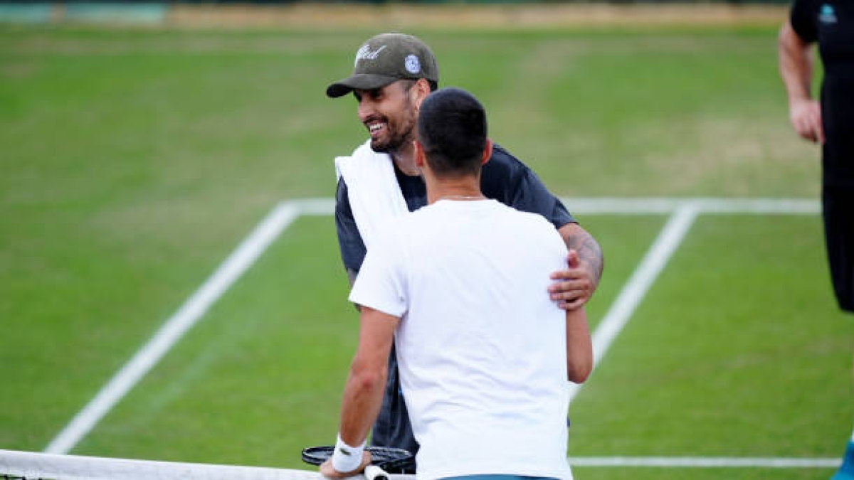 Kyrgios wishes Djokovic to win. Photo: gettyimages