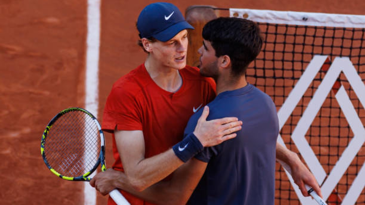 Sinner y Alcaraz, tras su último duelo en Roland Garros.