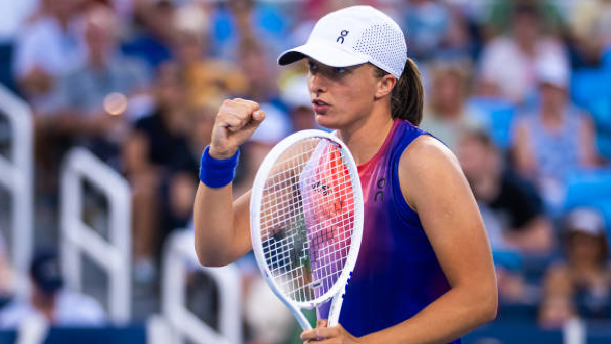 Iga Swiatek at the WTA Cincinnati 2024. Photo: getty