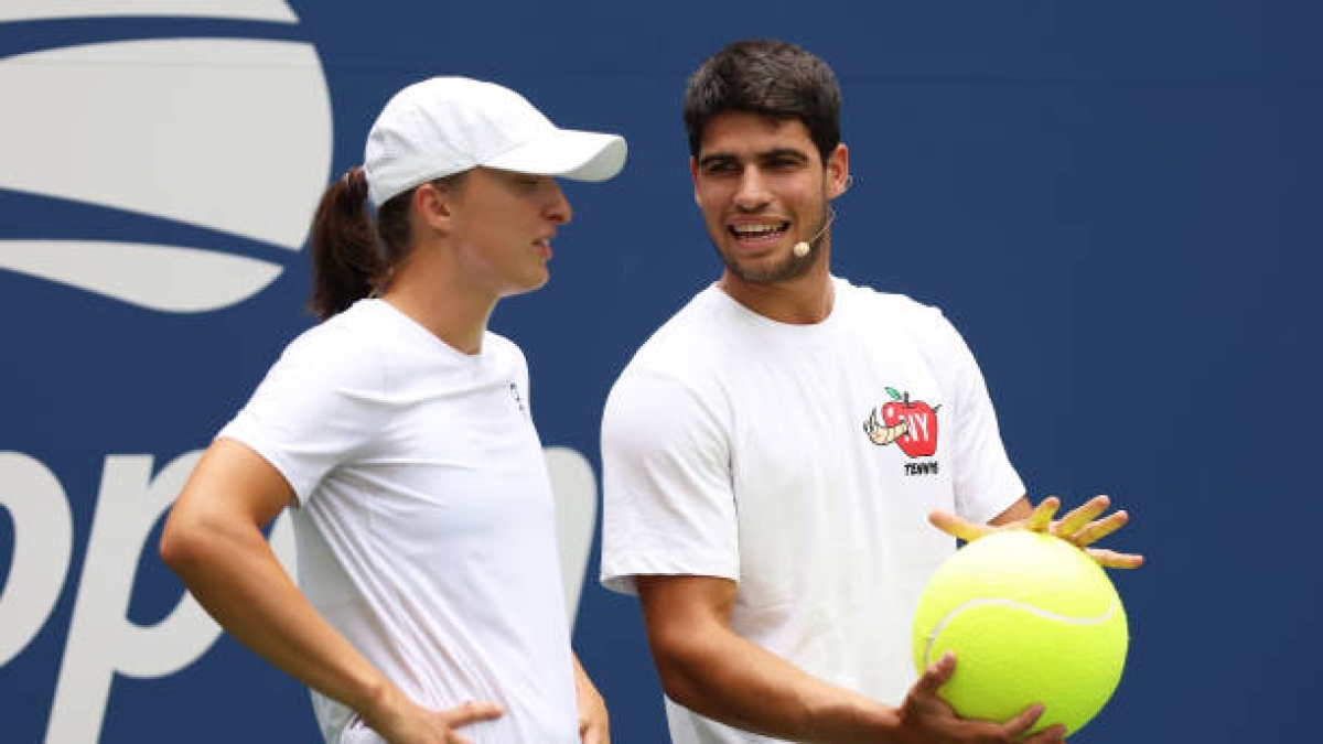 Swiatek and Alcaraz, highest-paid tennis players. Photo: gettyimages