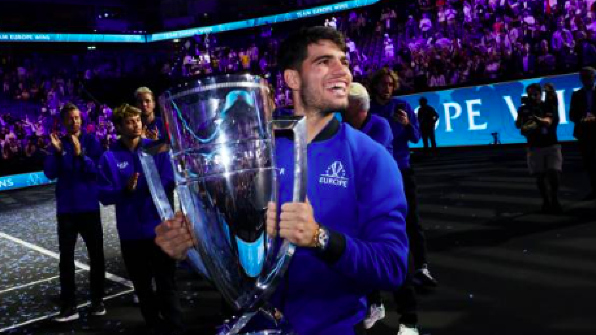 Carlos Alcaraz, the king of points in this Laver Cup 2024. Source: Getty