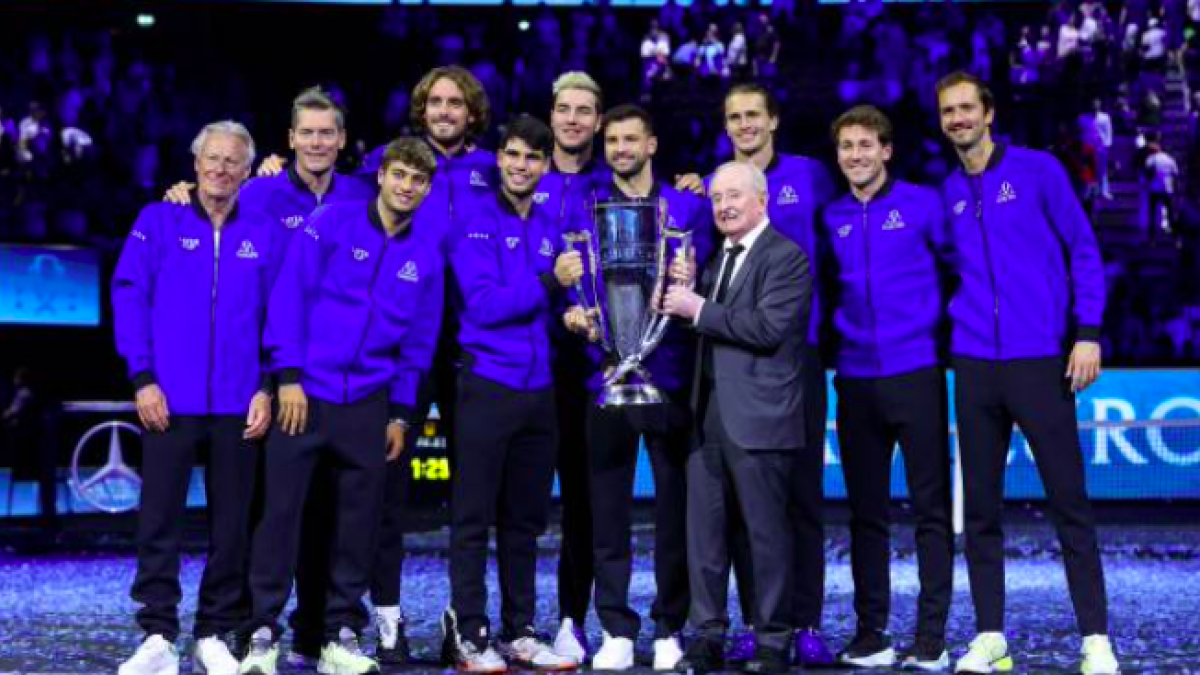 El #TeamEurope celebra su quinta Laver Cup en Berlín. Fuente: Getty