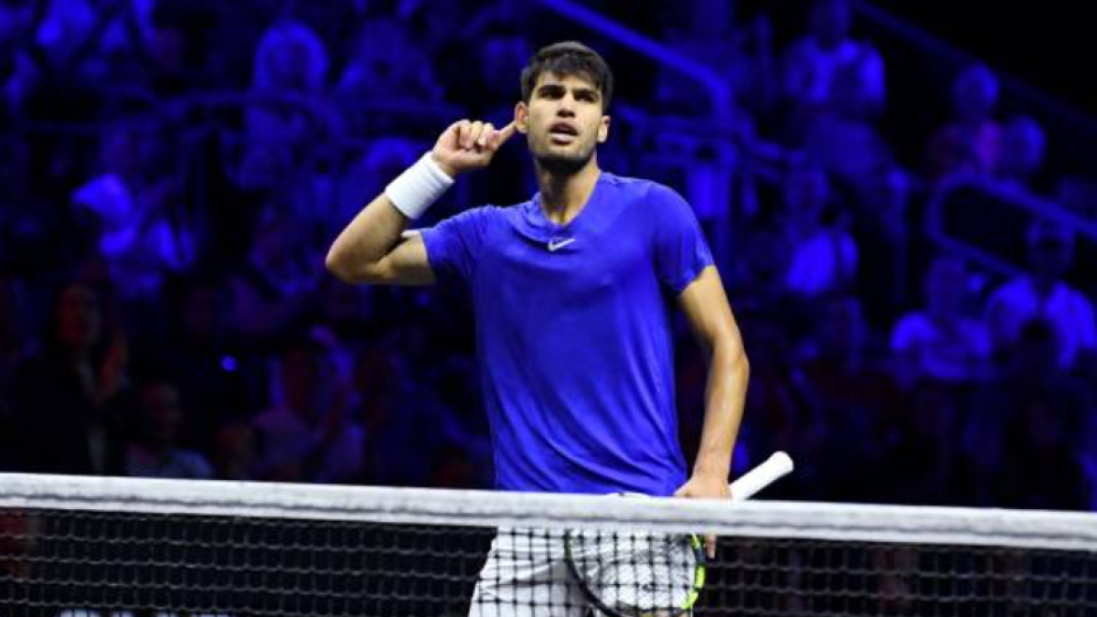 Carlos Alcaraz at the Laver Cup 2024. Photo: Getty