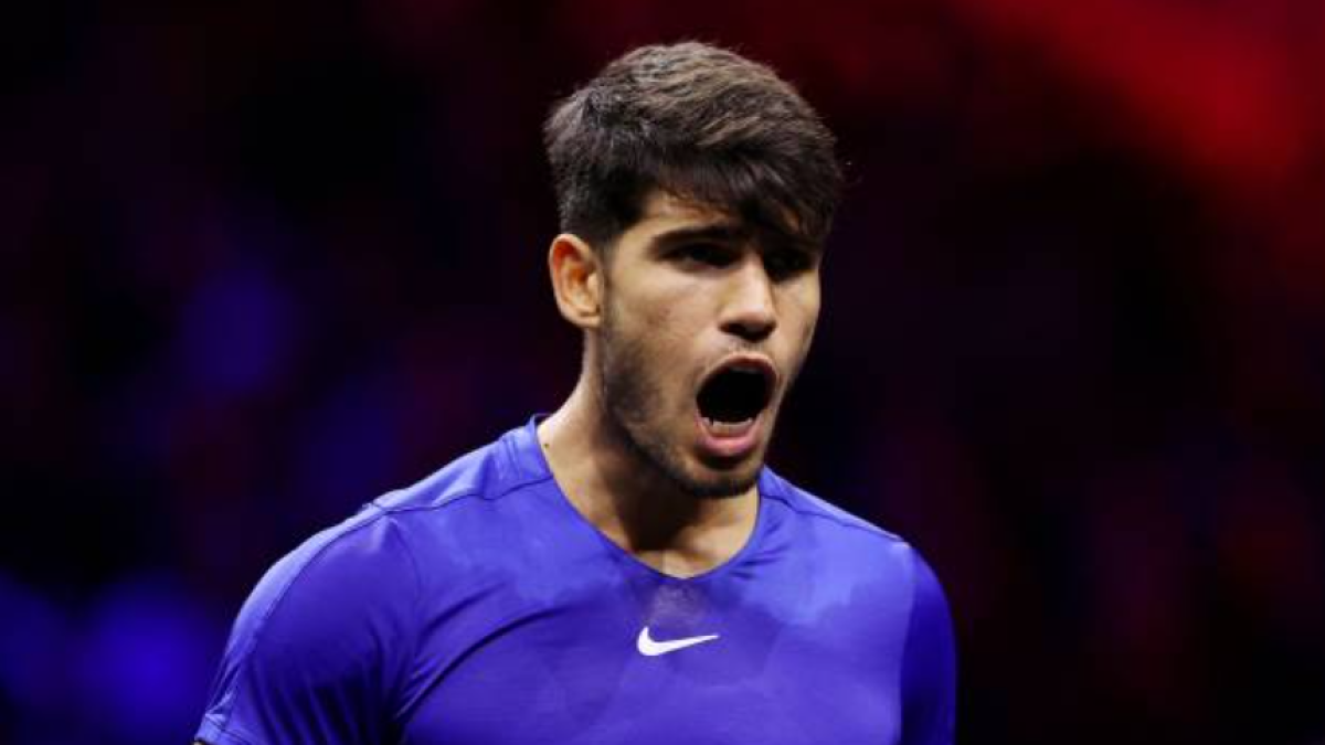 Carlos Alcaraz at the Laver Cup 2024. Photo: Getty
