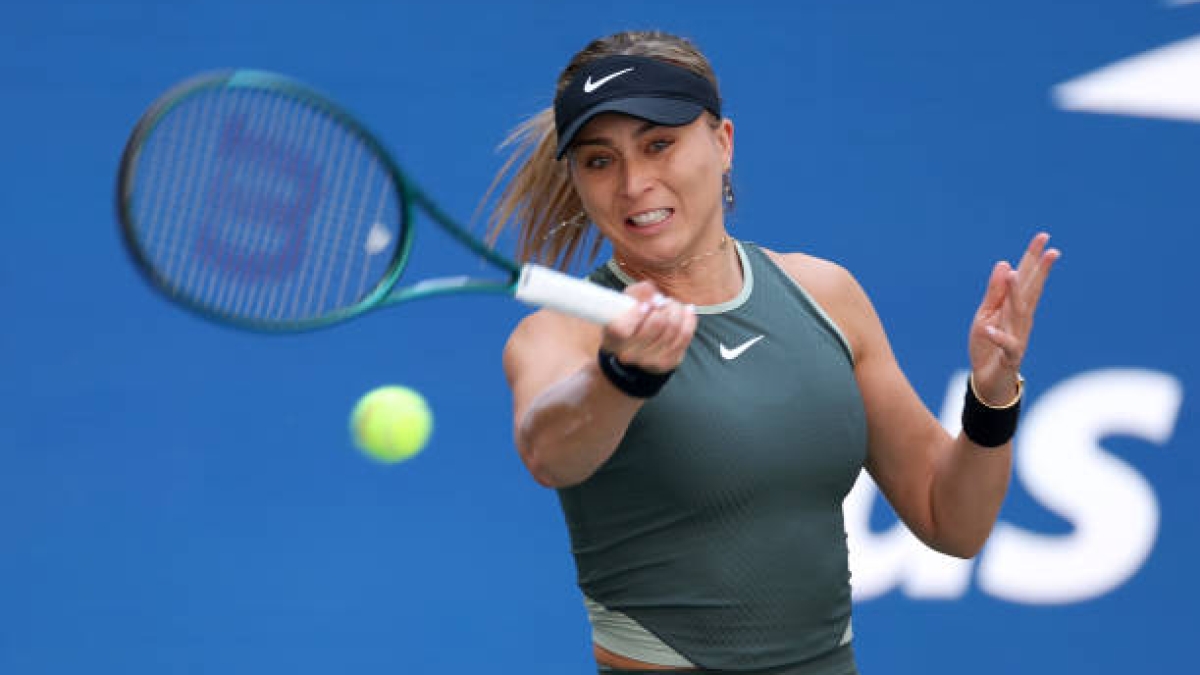 Paula Badosa, en acción durante el último US Open. Fuente: Getty