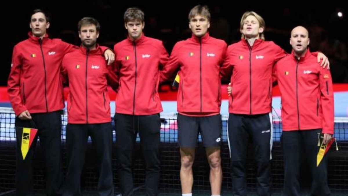 Belgian Team in the 2024 Davis Cup. Photo: Getty