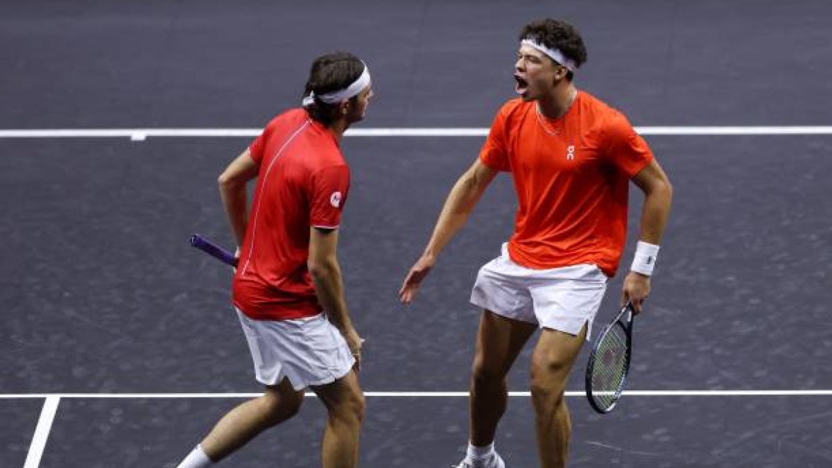 Taylor Fritz and Ben Shelton, winners of the match at the Laver Cup 2024. Photo: Getty