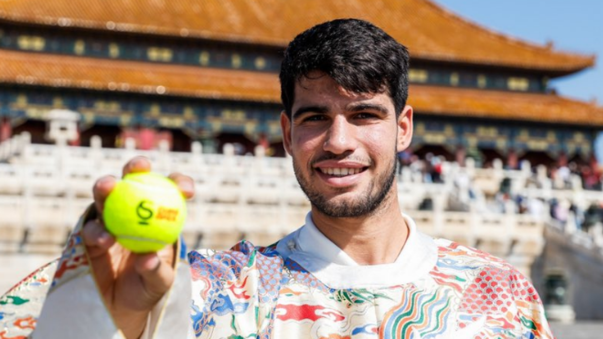 Carlos Alcaraz in Beijing 2024. Photo: TennisTV