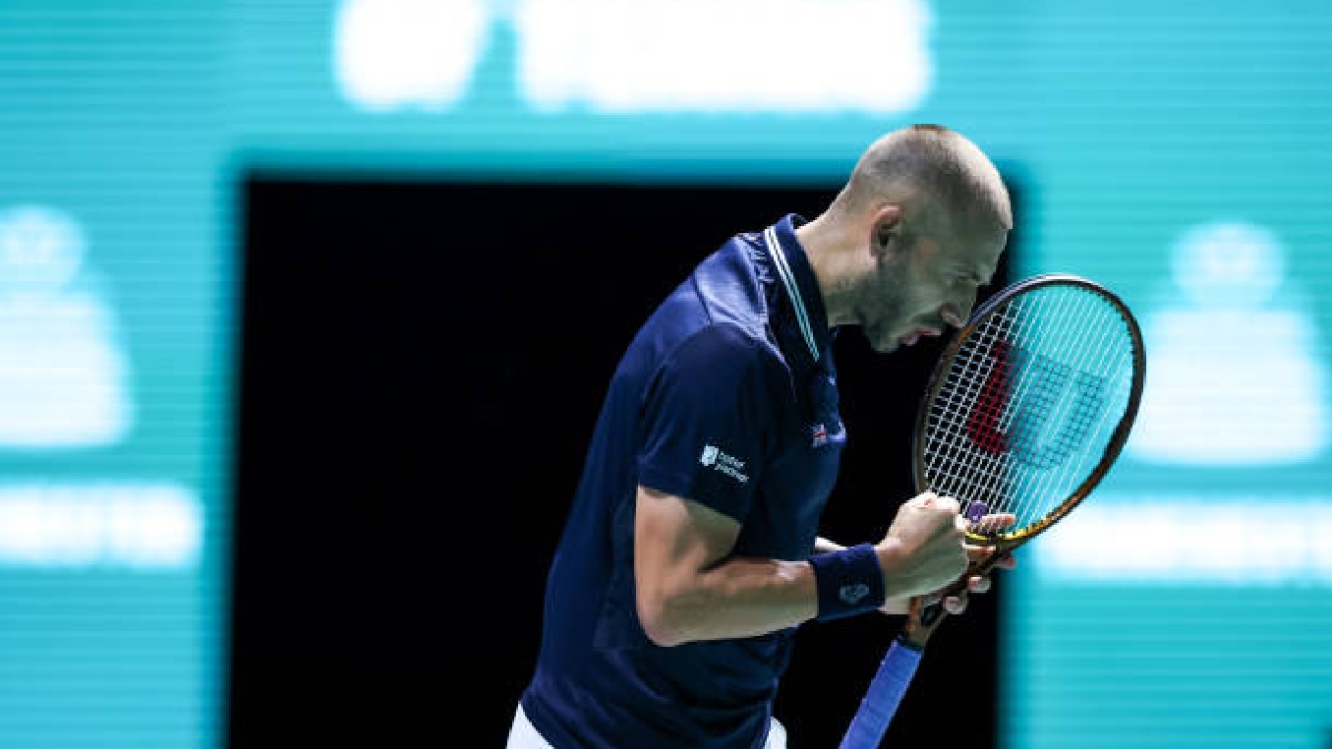 Dan Evans en Copa Davis 2024. Foto: gettyimages