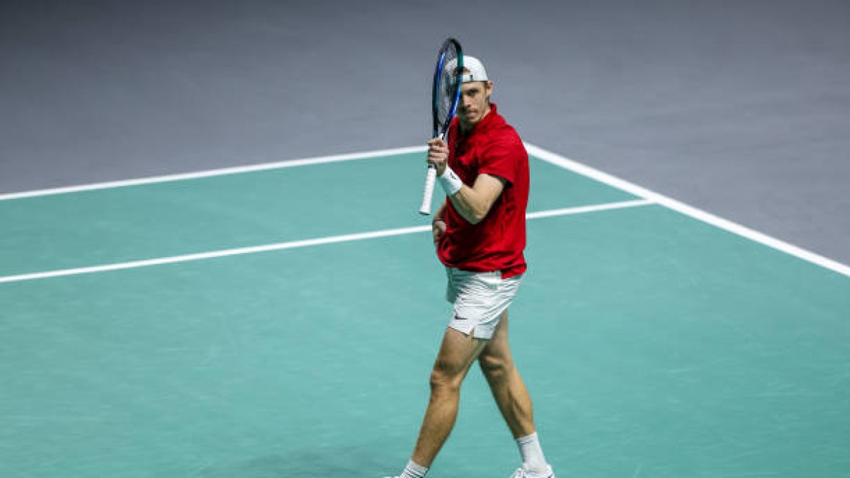 Denis Shapovalov in the 2024 Davis Cup. Photo: gettyimages