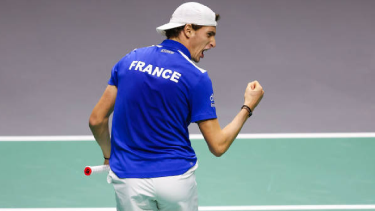 Ugo Humbert at the Davis Cup