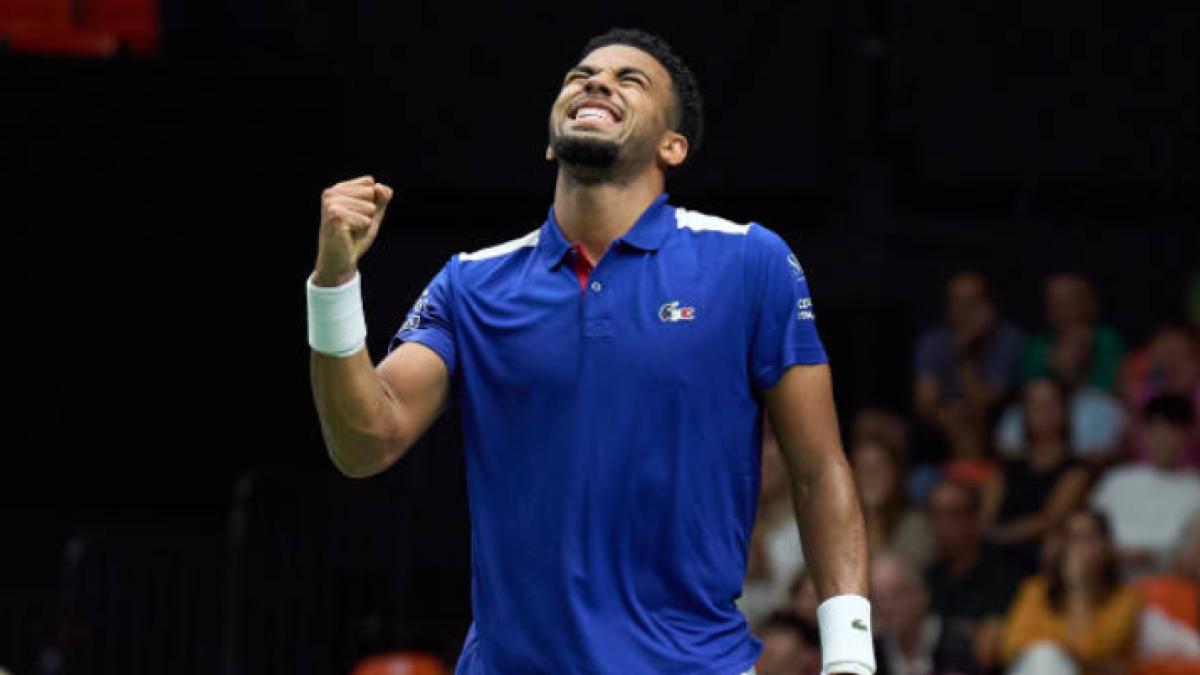 Arthur Son in the Davis Cup 2024. Photo: Getty
