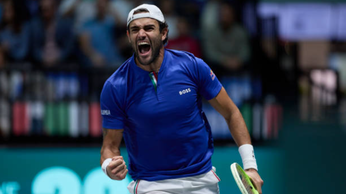Matteo Berrettini en la Copa Davis 2024. Foto: Getty