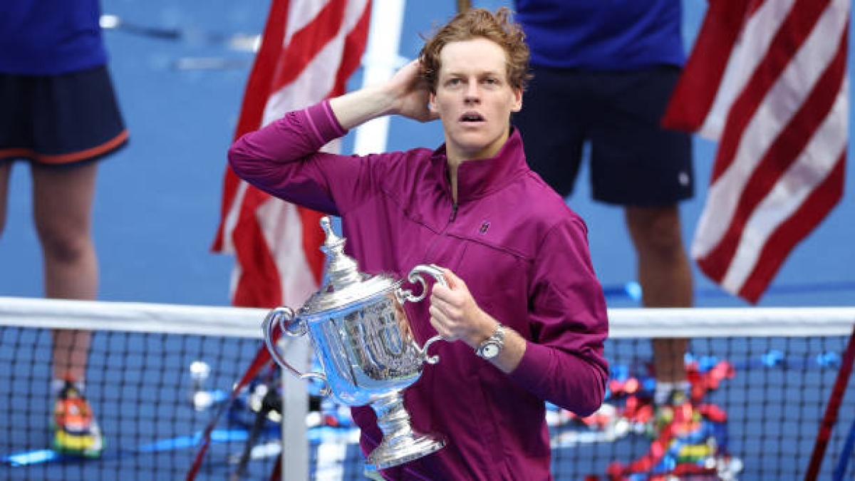 Jannik Sinner en el US Open 2024. Foto: Getty