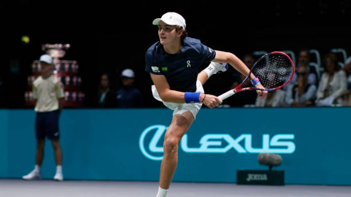 Joao Fonseca wins the 2024 Davis Cup. Photo: gettyimages