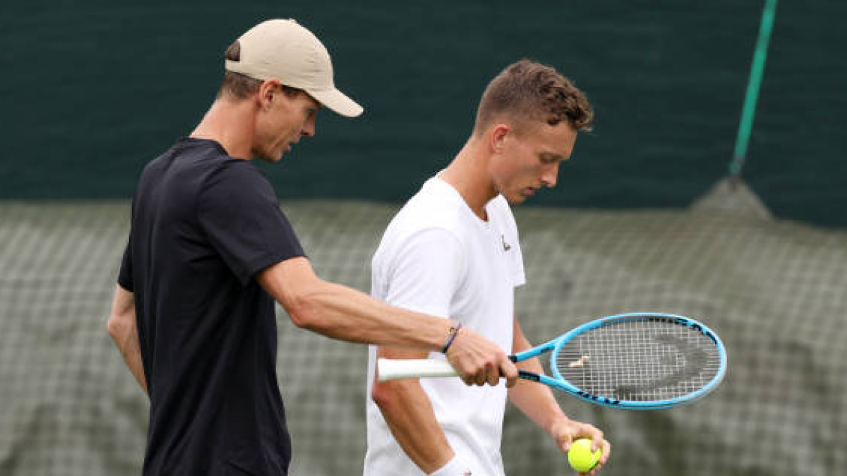 Tomas Berdych and Jiri Lehecka in 2023. Photo: Getty